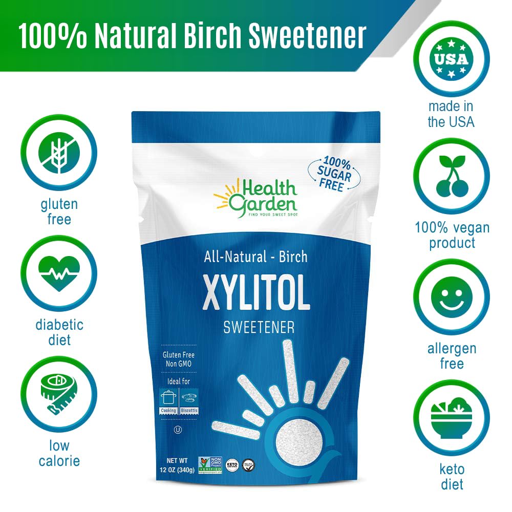 Health Garden Birch Xylitol Sweetener - Xylitol Sugar Substitute - 15 oz