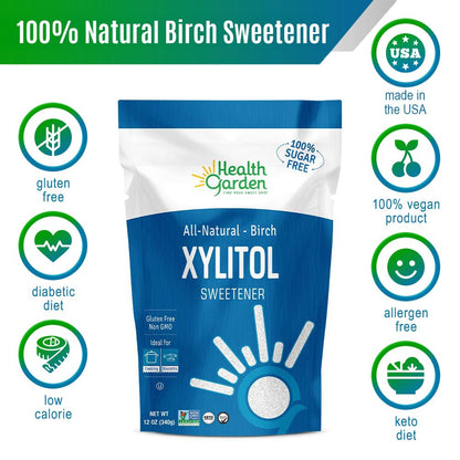Health Garden Birch Xylitol Sweetener - Xylitol Sugar Substitute - 15 oz