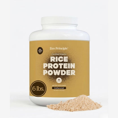 Organic Brown Rice Protein 6 LB. USDA Certified Organic. Unflavored. Non-GMO. Vegan.
