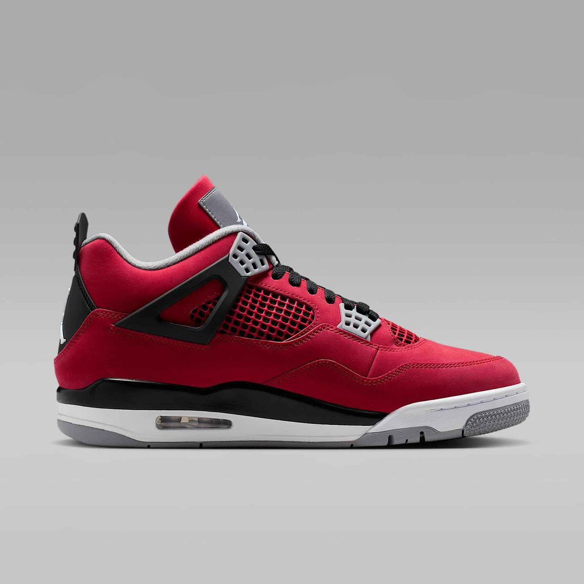 Air Jordan 4 Retro Men's Shoes (Fire Red/Black/Cement Gray/White) Size 7