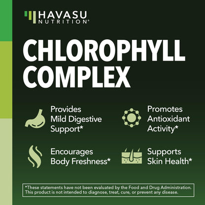Chlorophyll Pills for Internal Cleanse & Balance, 30 Count, Internal Detox | Skin Health and Body Deodorizing Supplement with Parsley Peppermint & Lemon Extract, Vegan Non-GMO Chlorophyll Capsules