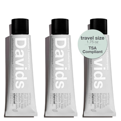 Davids Fluoride Free Toothpaste Teeth Whitening SLS Free Peppermint 5.25oz