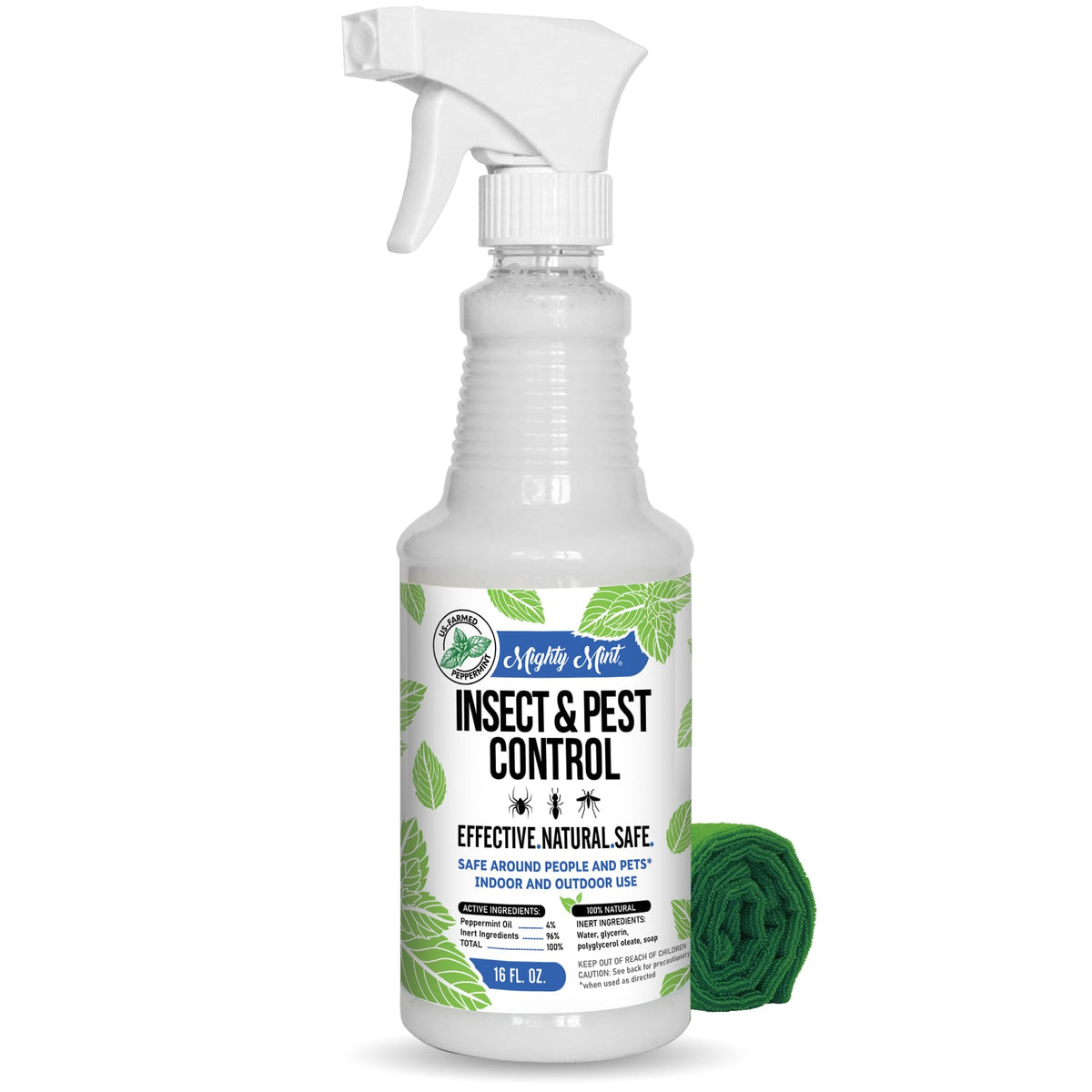 Mighty Mint 16 oz Peppermint Oil Insect & Pest Spray - for Spiders, Ants