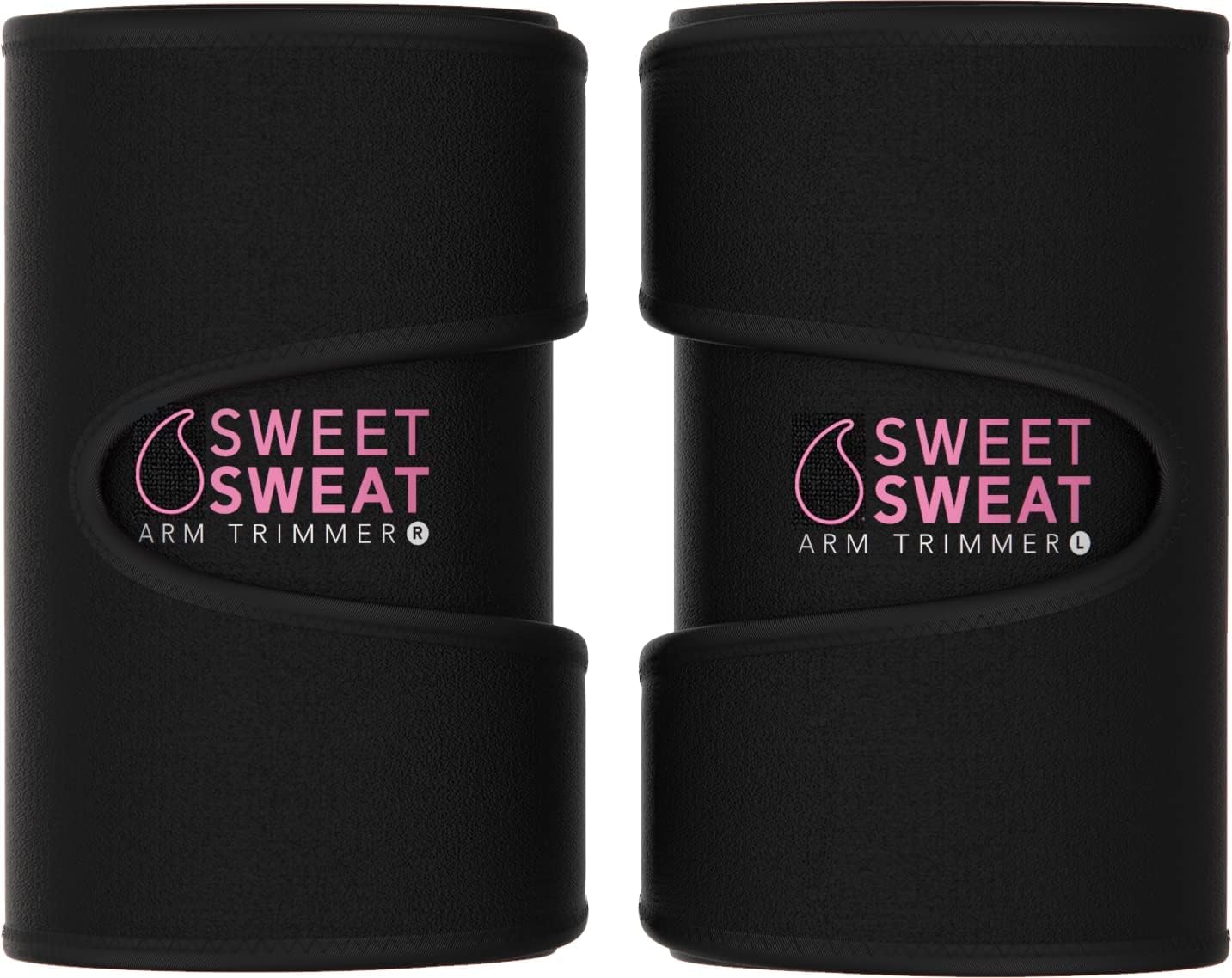 Sports Research Sweet Sweat® Arm Trimmers - Premium Sweat-Enhancing Arm Wraps for Women & Men - 3 Adjustable Sizes