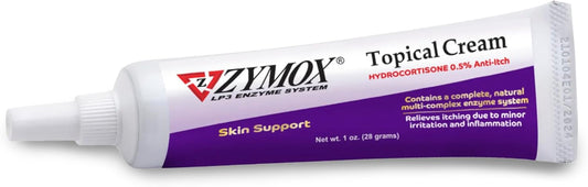 Zymox Topical Cream with 0.5% Hydrocortisone for Dogs and Cats, 1oz