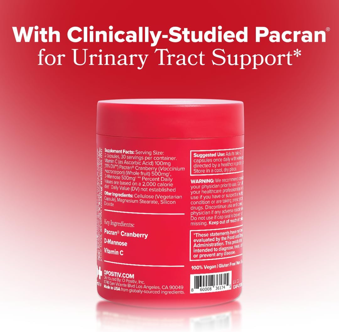 URO Urinary Tract Health Supplement with Pacran Cranberry – 30-Day Supply