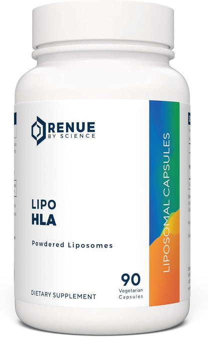 Renue By Science Hyaluronic Acid | HLA Liposomal Hyaluronic Acid Supplements | 90 Acido Hialuronico Capsules - 150mg Hylunaric Acid per Serving | Non-GMO | Made in the USA Third-Party Tested