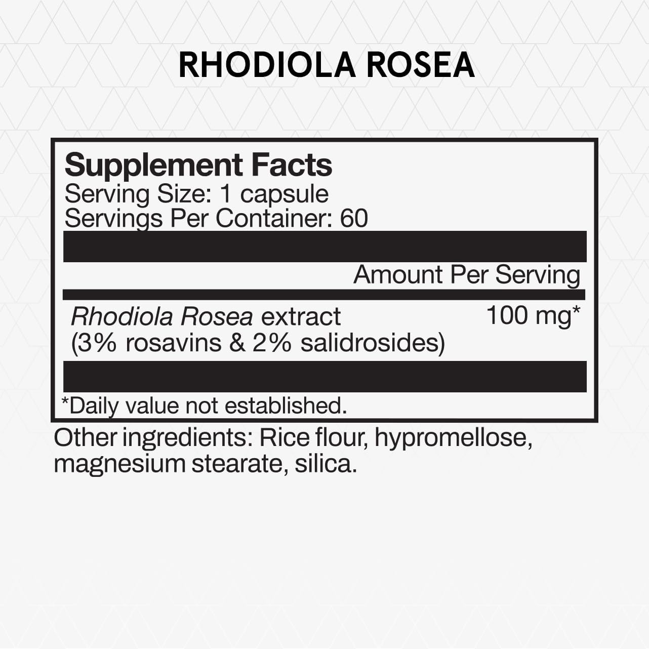 Momentous Rhodiola Rosea Supplement - Adaptogen Supplement for Cognition, Fatigue, & Stress Support - Rhodiola Rosea Root Extract - NSF Certified for Sport - GMO- & Gluten-Free - Vegan - 60 Servings