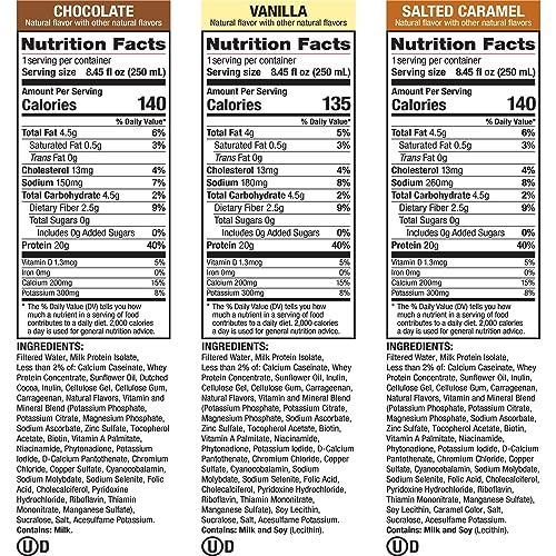 Labrada Lean Body Triple Taster Pack |On-The-Go Whey Blend Protein Shake, Zero Sugar