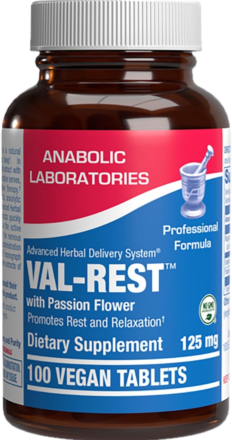 Valerian Root for Sleep and Relaxation - Gentle Magnesium Supplement for Sleep and Mood Support with Passion Flower and Valerian Root Extract - Vegan Non-GMO & Made in the USA - 100 Servings