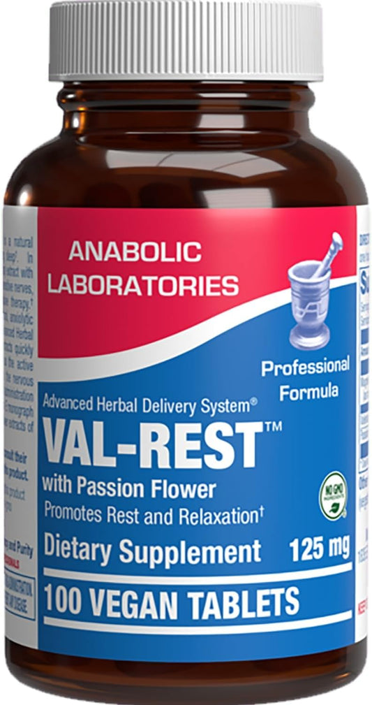 Valerian Root for Sleep and Relaxation - Gentle Magnesium Supplement for Sleep and Mood Support with Passion Flower and Valerian Root Extract - Vegan Non-GMO & Made in the USA - 100 Servings