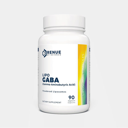 Renue By Science GABA | High Strength Liposomal GABA Supplements | 90 GABA Capsules - 300mg Gamma-Aminobutyric Acid per Serving | Non-GMO | Made in the USA Third-Party Tested