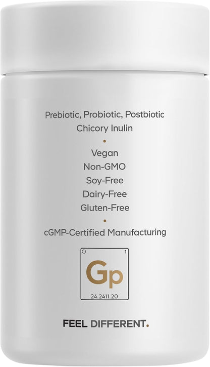 Codeage GLP-1 Probiotic+, Akkermansia, 500M AFU, Prebiotic, 30 Capsules | Probiotics 500 million AFU with Akkermansia, Clostridium butyricum and Bifidobacterium, plus chicory inulin.