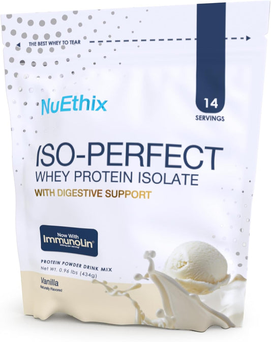 NuEthix Formulations ISO-Perfect with Digestive Support (Vanilla, 14 Servings)