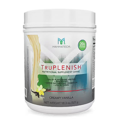 Plant Based Protein TruPLENISH Nutrition Shakes - Creamy Vanilla 18.3 oz. Full of Vitamins