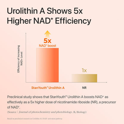Gynable Urolithin A Supplement with NAD+ | Trans-Resveratrol & PQQ| 4-in-1 Complex Cellular Energy & Muscle Strength,Longevity Supplement for Sleep and Healthy Aging - Made & Tested in USA (1)