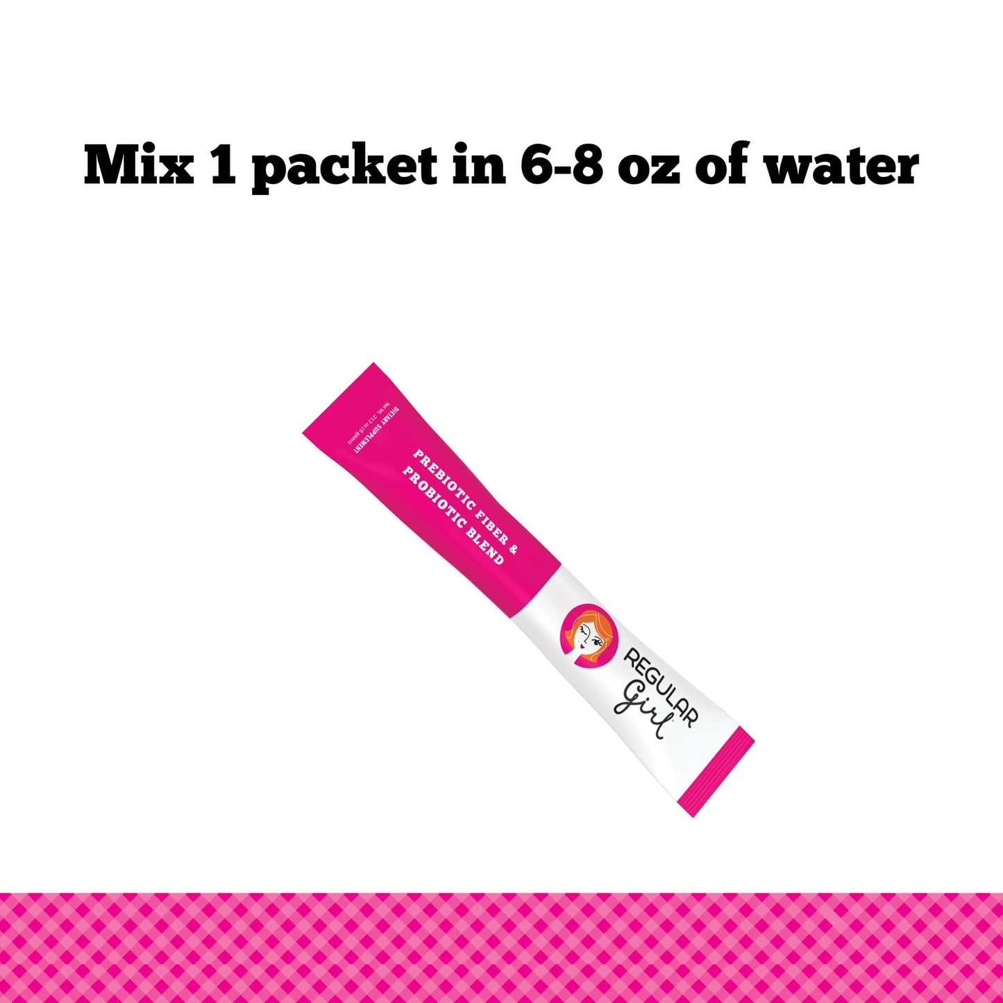 Regular Girl Organic Powder, Prebiotic Fiber Supplement and Probiotics for Women, Low FODMAP, 30 On-The-Go Packets, Unflavored, 30 Serving Packets