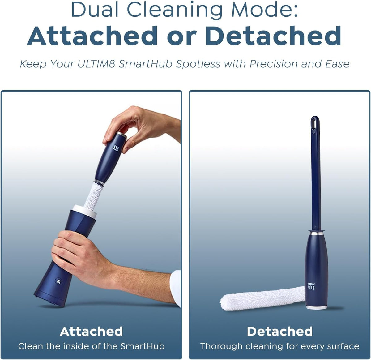 SuperMouth ULTIM8 Bundle - SmartBrush Electric Toothbrush+ SmartHub UV Sanitizer & Dryer + HubMate Microfiber Cleaning Tool - SuperBristles Clean 40X Better - Hygienic Maintenance Kit - Rose Gold