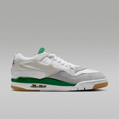 Air Jordan 4 RM Men's Shoes (FQ7939-103, White/Neutral Grey/Wolf Grey/Pine Green) Size 12