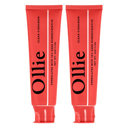 Ollie Fluoride Free 10% Nano Hydroxyapatite Toothpaste, Clean Mint, 1 Pack