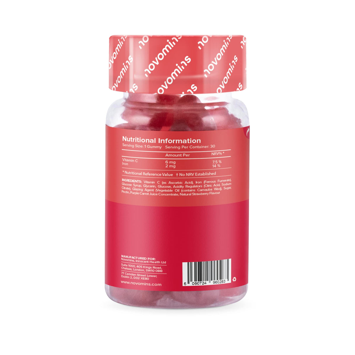 Kids Iron Gummies – Iron Supplement for Kids – Energy & Immune System – Vegan