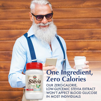 KAL Sure Stevia Extract Powder, Low Carb, Plant Based Stevia Sweetener, Great Taste, Zero Calories, Zero Sugar, Low Glycemic & Perfect for a Keto Diet, 60-Day Guarantee, Approx. 1820 Servings, 3.5oz