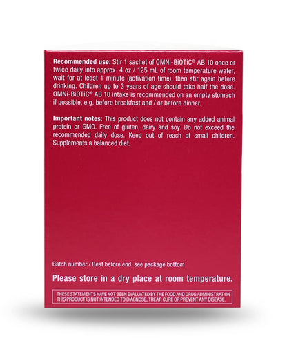 OMNi BiOTiC AB 10 - Clinically Tested Restorative Probiotic - Supports & Restores Gut Flora & Digestion