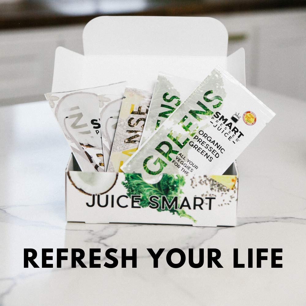 SMART Pressed Juice 3-Day Organic Juice Cleanse | Healthy Detox Program | Vegan Vanilla Protein
