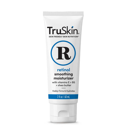 TruSkin Retinol Face Moisturizer with Hyaluronic Acid & Vitamin E, 4 fl oz | Gentle Retinol cream helps visibly smooth fine lines while Hyaluronic Acid and Vitamin E hydrate for firmer-looking skin