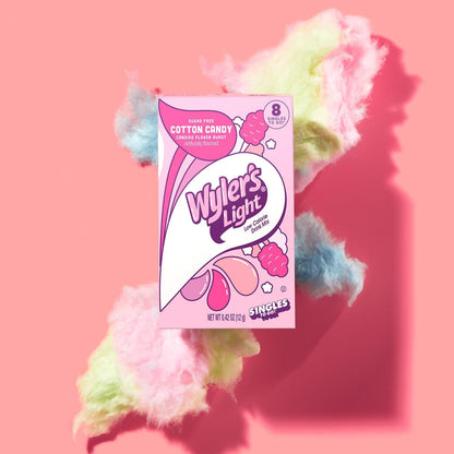 Wyler's Light Cotton Candy Singles To Go Drink Mix - 8 CT, Pack of 3