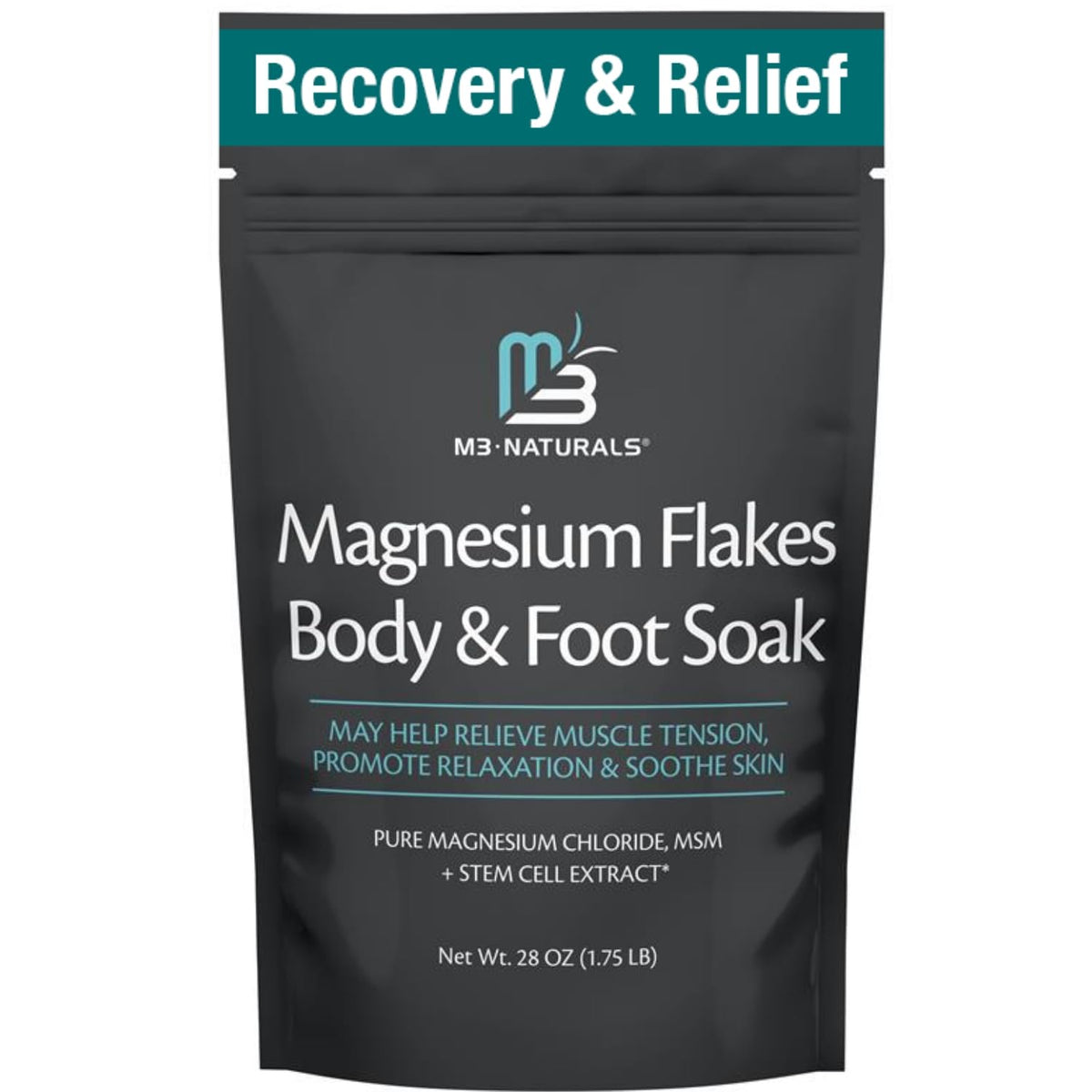 Soothing Tea Tree Oil Foot Soak with Stem Cell and Epsom Salt, 16 oz by M3
