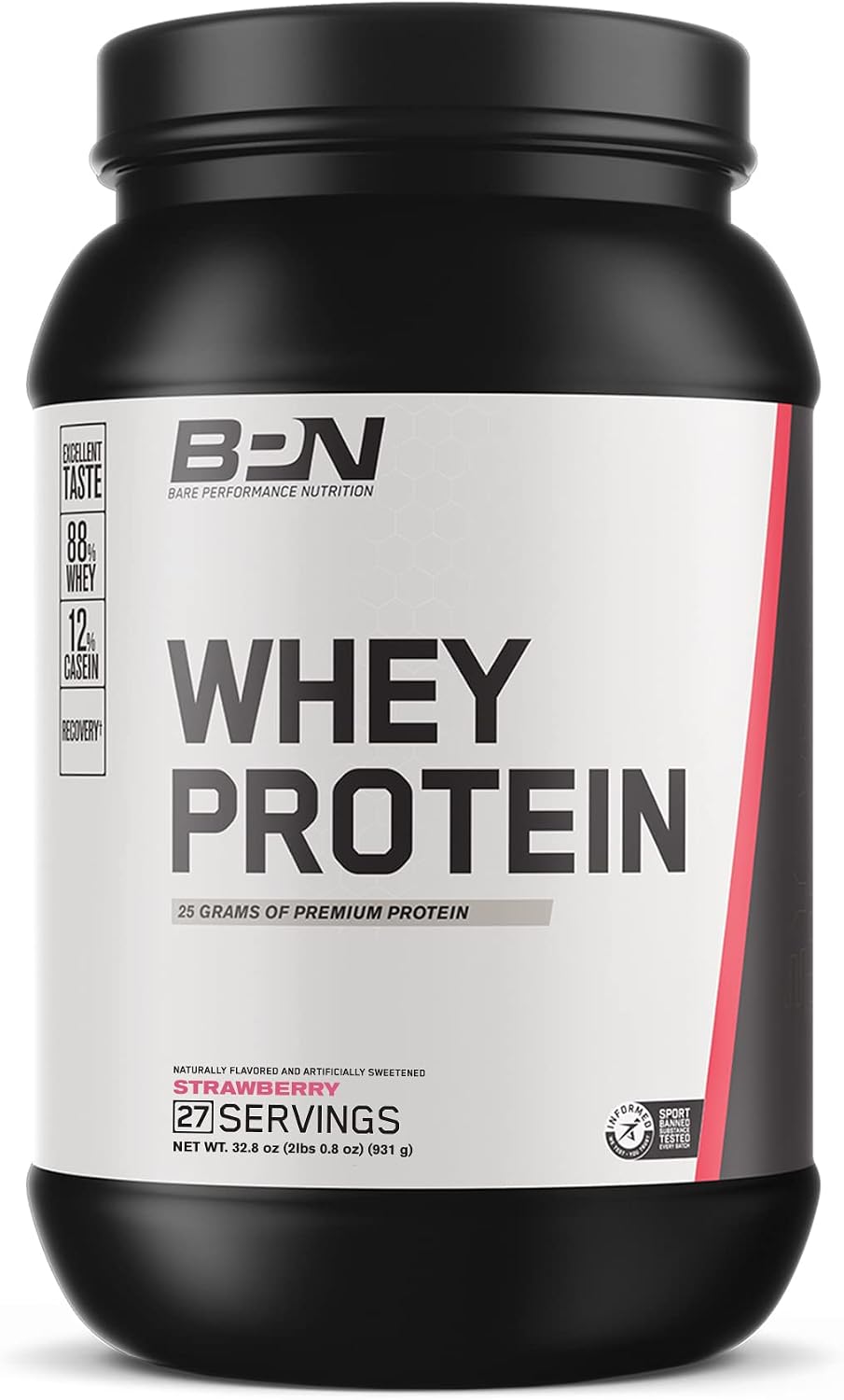BARE PERFORMANCE NUTRITION BPN Whey Strawberry Protein & Creatine 30 Servings Bundle