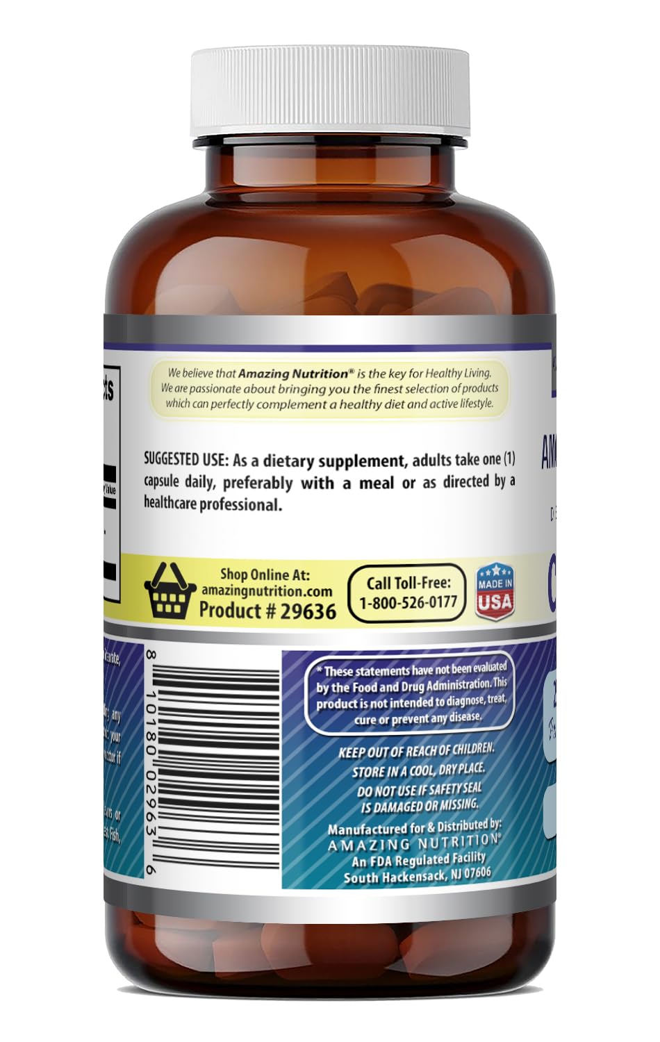 Amazing Formulas Citicoline 250 mg | Capsules Supplement | Non-GMO | Gluten Free | Made in USA (60 Count)