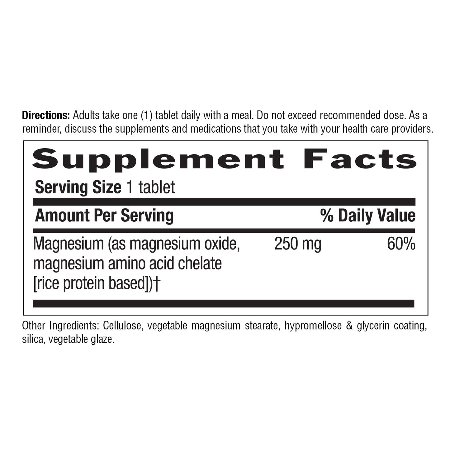 Country Life, Chelated Magnesium 250mg, Supports Bone and Immune Health, Daily Supplement, 240 ct
