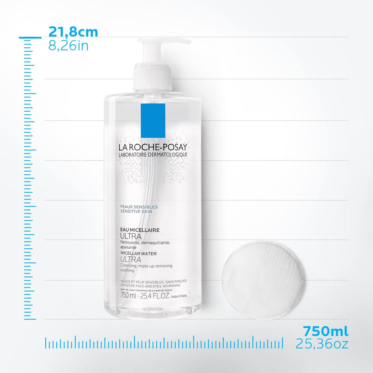 La Roche-Posay Micellar Cleansing Water Facial Cleanser and Makeup