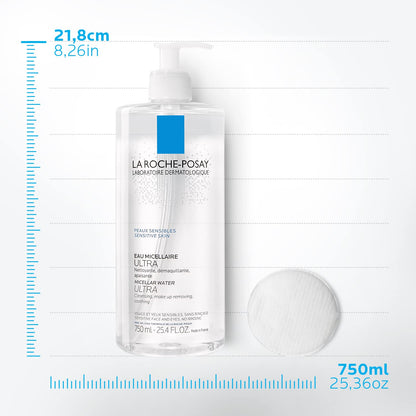 La Roche-Posay Micellar Cleansing Water Facial Cleanser and Makeup