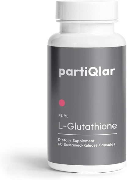 partiQlar L-Glutathione 500mg - Active Antioxidant & Liver Support, 60 Caps