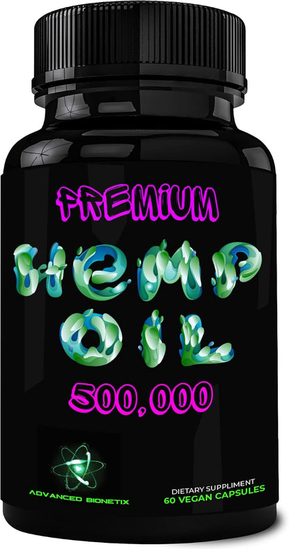 Advanced Bionetix True Hemp Oil Blend w/The Ingredient You Need for Body Aches, worriedness & to Feel Calm