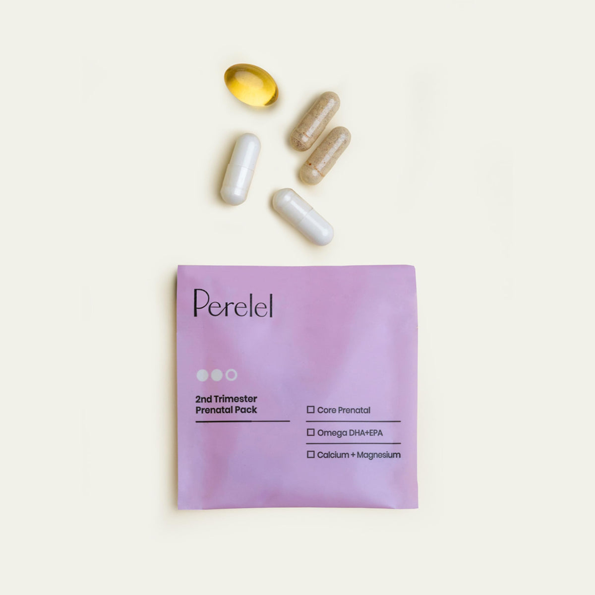 Perelel 1st Trimester Prenatal Vitamins for Women, Folate, Omega 3, Iron