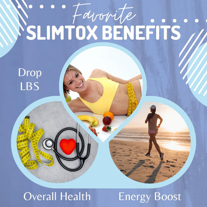 BioImmune Slimtox™ Organic 15 Day Colon Cleanse & Detox for Flat Stomach Less Bloat & LBS w/Probiotics - Constipation Relief - Flushes Toxins, Boosts Energy