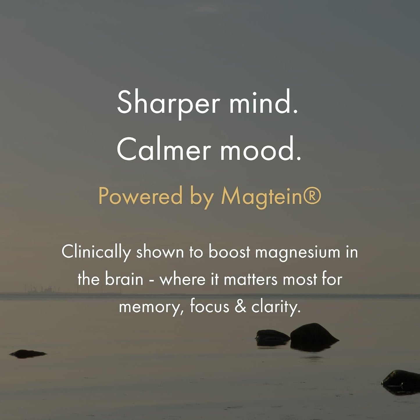 NAOMI Magtein® Magnesium L-Threonate 2000mg - Supports Healthy Cognitive Function, Working Memory & Focus - Patented MIT-Developed Formula, Brain Magnesium Support, Non-GMO, Vegan, 30-Day Supply
