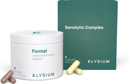 ELYSIUM Format Immune Support Supplement - Vitamin C Supplement, Immunity Support, Immune Defense, Intermittent Senolytic Complex Immune Support for Adults, Complete Immunity Supplement - 60ct