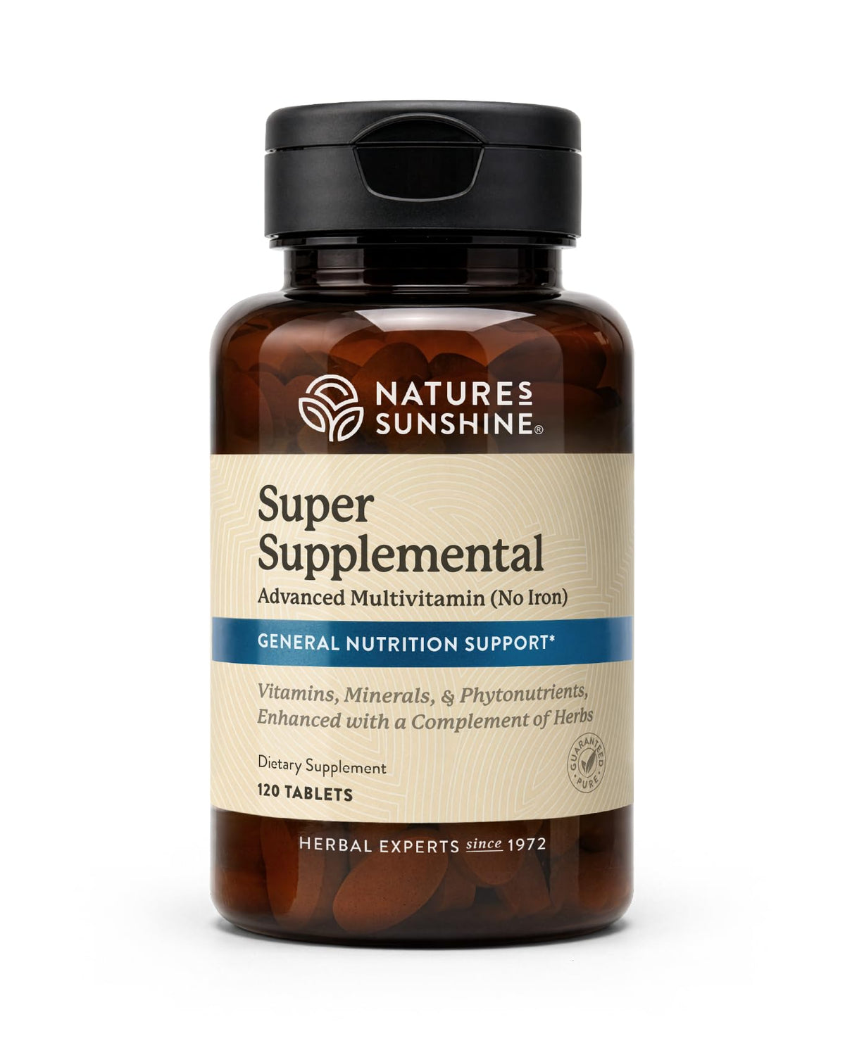 Nature's Sunshine Super Supplemental: Complete Multivitamin with Minerals, Antioxidants & More for Nutritional Gaps, Overall Health, Immune & Energy Support. 120 Tabs