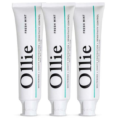 Ollie Toothpaste with Fluoride, 10% Nano Hydroxyapatite, Fresh Mint, 1 Pack