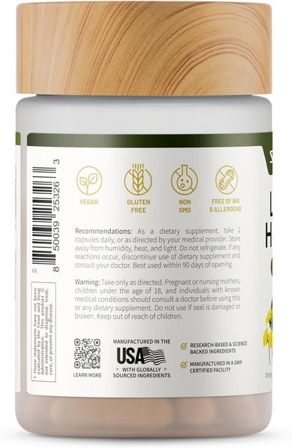 Snap Supplements Milk Thistle Silymarin Liver Support & Detox, 60 Ct 2-Pack | 80% Silymarin Milk Thistle with Turmeric, Dandelion, Artichoke & CoQ10, Vegetarian Liver Health Supplement, Vegan, Non-GMO