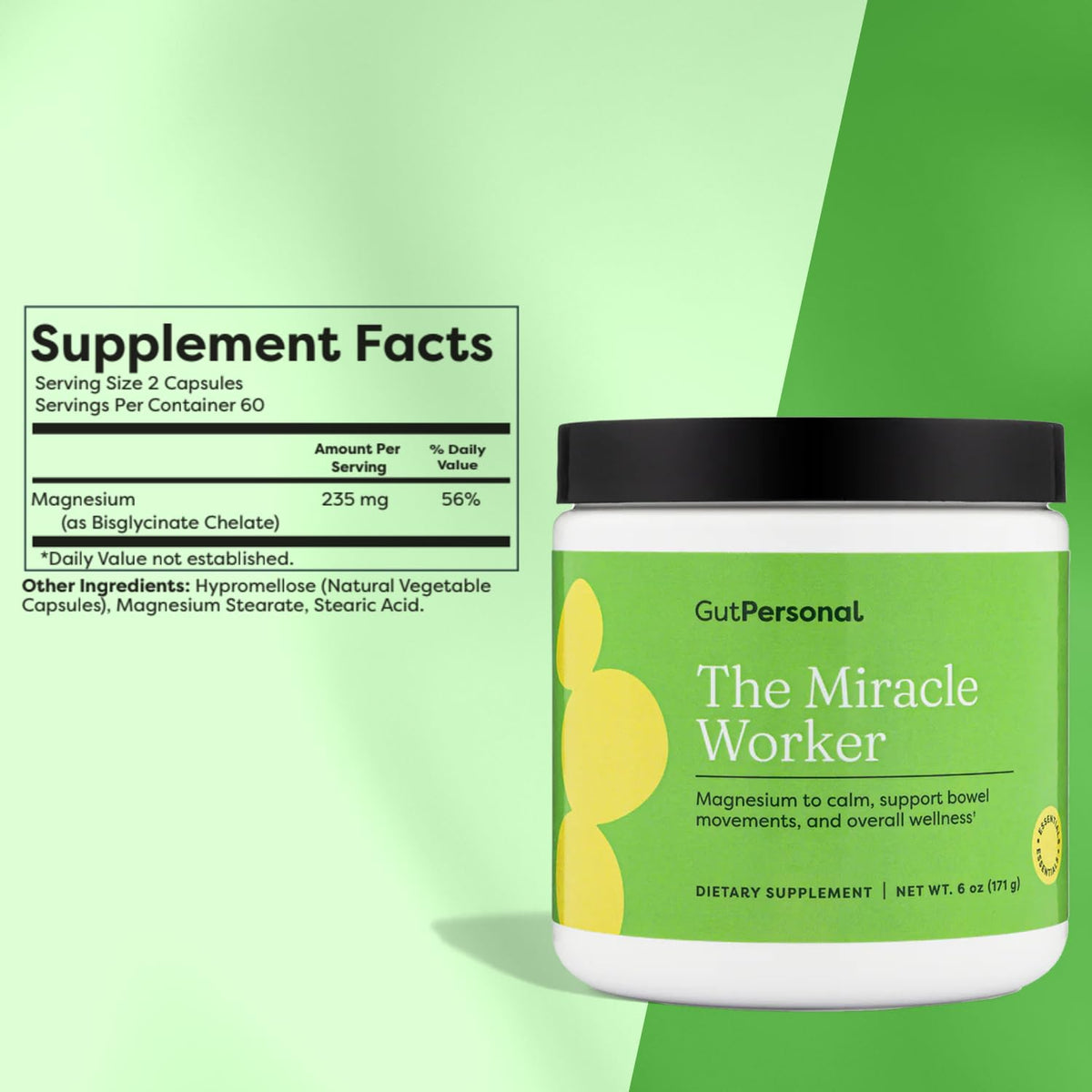 The Miracle Worker Magnesium Glycinate Powder for Sleep - Chelated Magnesium Drink Powder Supplement Helps Reduce Stress & Regularity While Easing Muscle Cramps with Strawberry Flavor - 30 Servings