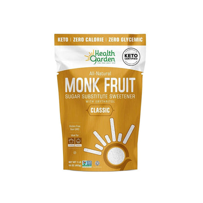 Health Garden Monk Fruit Sweetener, Golden Sugar Substitute - 2.5 lb