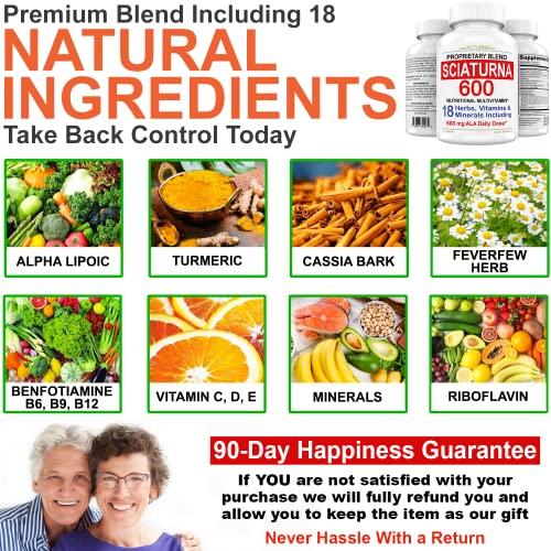 Sciatica Supplement with 600 mg Alpha Lipoic Acid - Sciatic Nerve Support