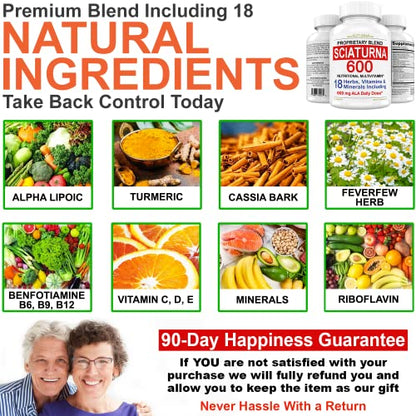 Sciatica Supplement with 600 mg Alpha Lipoic Acid - Sciatic Nerve Support
