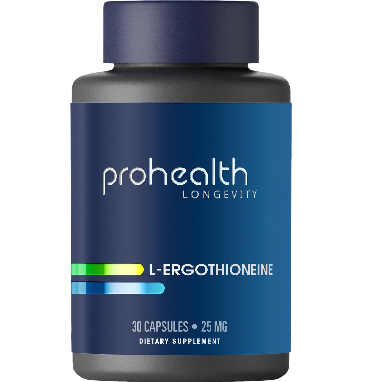 ProHealth Ergothioneine 5X Strength. 25mg Clinical Research Dose. Natural Amino Acid Mushroom Supplement for Improved Cognition, Heart Health. Essential Longevity Vitamin. 25 mg/Serving, 30 Servings